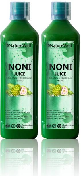Naturewell Organics Premium Noni Juice Natural Juice for Building Immunity and Digestion Booster (PACK OF 2)