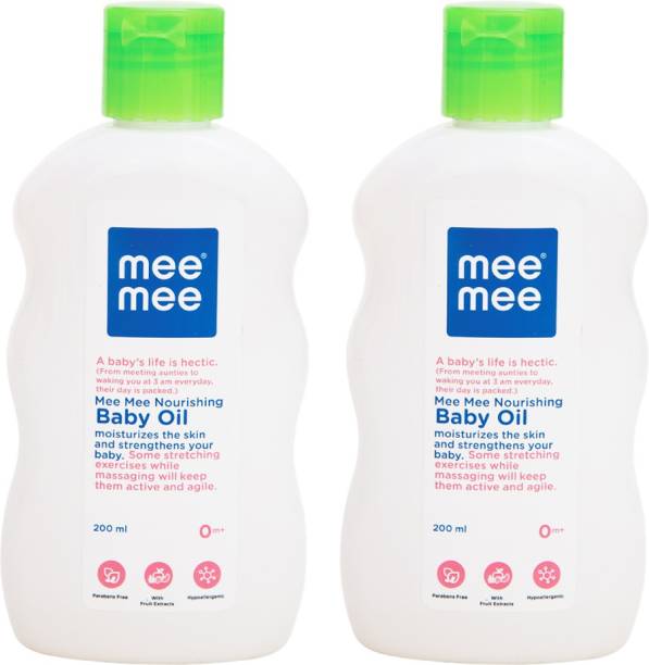 MeeMee Baby Oil with Fruit Extracts (200ml, Pack of 2)