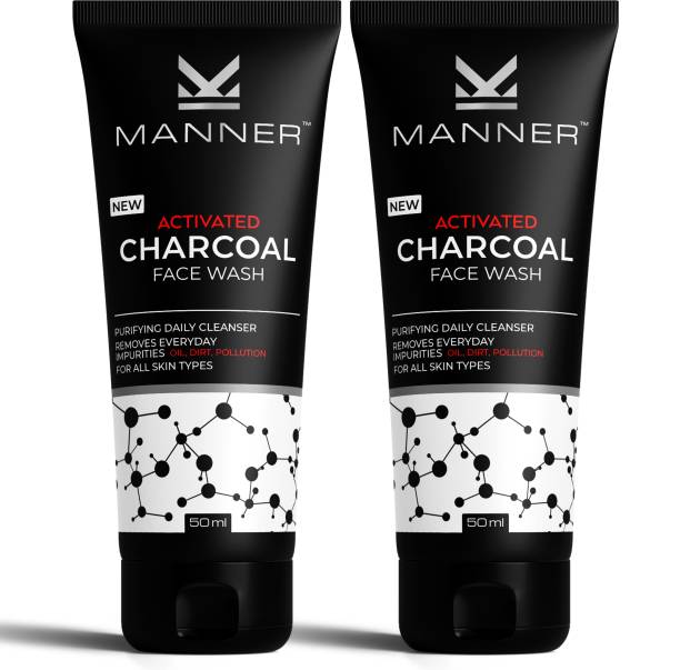 Manner Activated Charcoal for Oily Skin, Oil, Dirt & P...