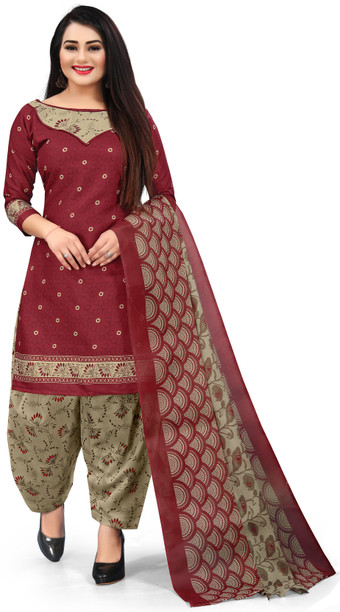 cotton dress materials below 300