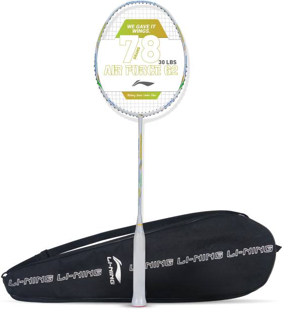 LI-NING AIR-FORCE 78 G2 White, Gold Strung Badminton Racquet