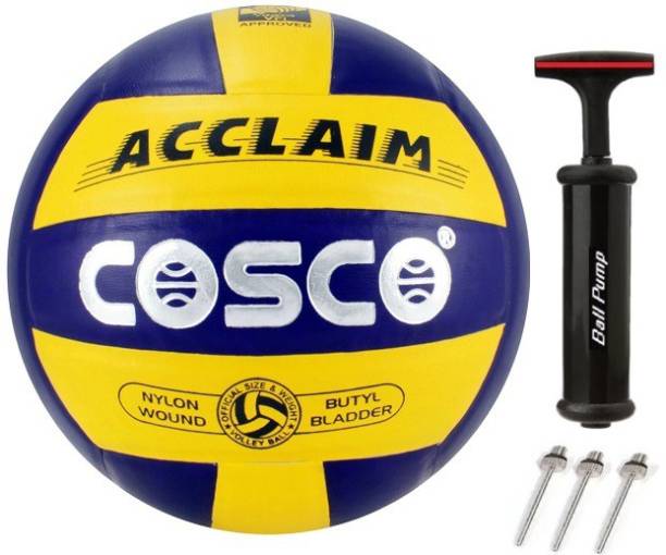 COSCO Acclaim Volleyball With Ball Pump And 3 Niddle Volleyball - Size: 4