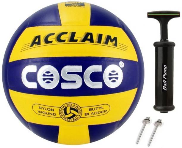 COSCO Acclaim Volleyball With Ball Pump And 2 Niddle New Volleyball - Size: 4