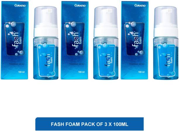 CURATIO Fash foam - face wash for oily skin & deep cleansing face wash(pack of 3)100ml Face Wash