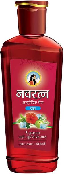 Navratna Ayurvedic Cool Oil|With 9 Ayurvedic Herbs |Relieves Headache, Fatigue Hair Oil