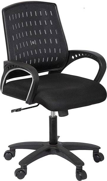 Trends High Mesh Office Chair for Work Places and Home with Back Support,Cushioned Seat, Adjustable Height, Arm Rest, 360 Degree Rotating, Ergonomic Office Chair (Size- 48,54,63 cm) Fabric Office Executive Chair