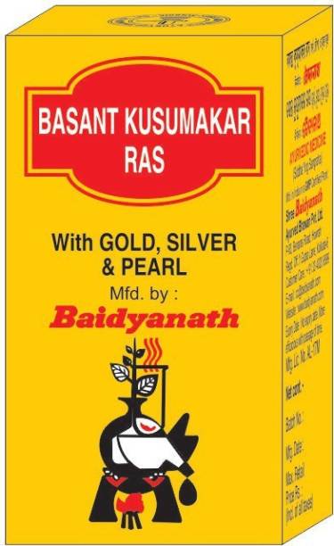 Baidyanath Basantkusmkar Ras (S.C.M.Y) - 25 Tablets | Aids in Sugar Balance