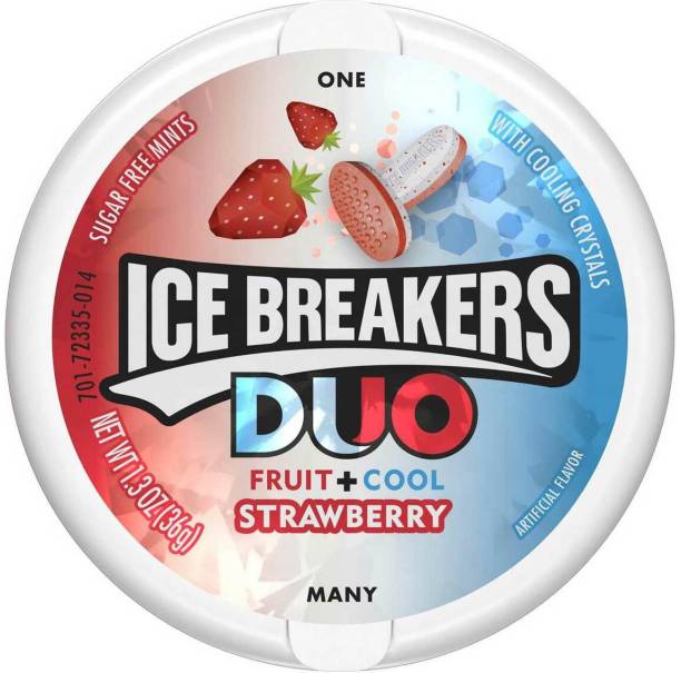 Ice Breaker Duo Fruit+Cool Strawberry, 36g Strawberry C...