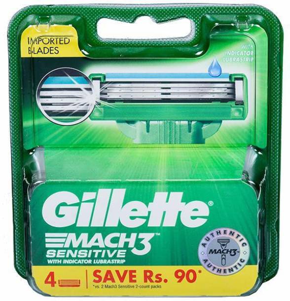 GILLETTE Mach3 Senisitive 4's cartridges