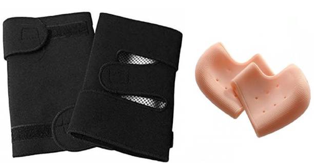 CHANANA SELLERS Silicone Gel Heel Pad Socks &amp; Hot Knee for pain relief. Heel Support