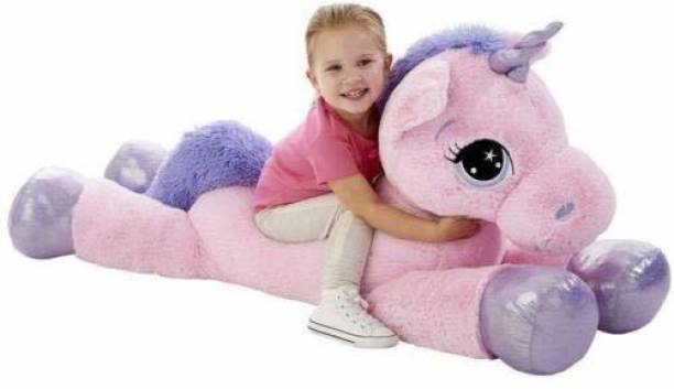 Hello Baby Long Soft Lovable Hugable Cute Giant Life Size Teddy Bear (70 Cm Unicorn, Pink)  - 15 cm
