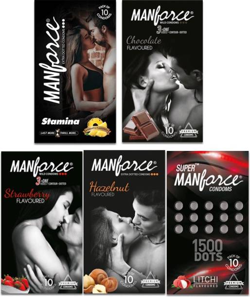 MANFORCE Combo Pack,Assorted Flavours Condom