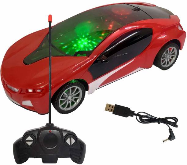 HK Toys 3D Remote Control Lighting Famous Car for 3+ Years Kids