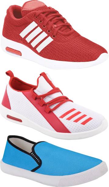 Aura Combo Pack of 3 Casual Shoes Sneakers For Men