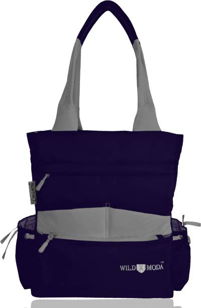 Women Blue, Grey Tote - Extra Spacious Price in India