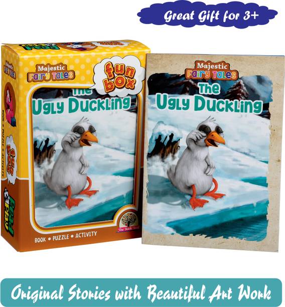 The Book Tree Puzzle For Kids The Ugly Duckling English Fairy Tale Fun Learning Box With 24 Pieces Jigsaw Puzzle Story Book And Activity Sheet Gift Box