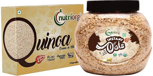 Nutriorg Gluten Free Instant oats with Certified Organic Quinoa Combo