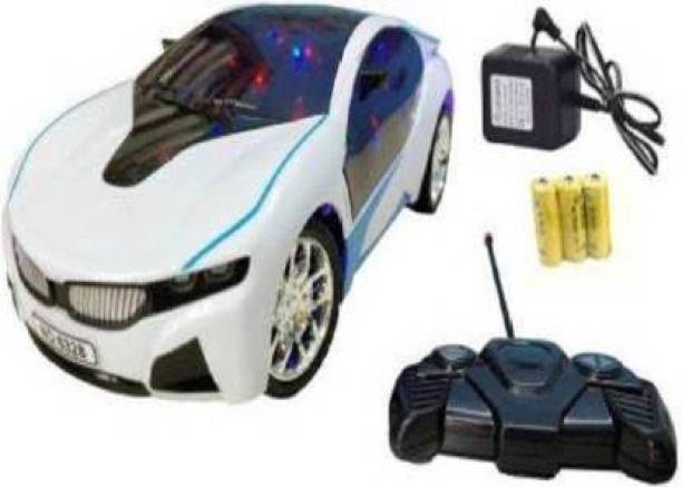 CADDLE & TOES Famous Car I8 Electric Chargeable 3D Lightning (White)