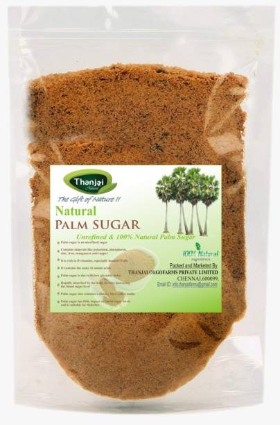 THANJAI NATURAL Palm jaggery powder 500g ( palm sugar ) 100% Natural Traditional Made Method Pure Directly from Farmer Powder Jaggery