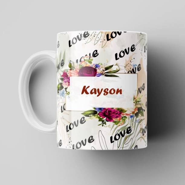 Beautum Love Kayson Romantic Name Ceramic Coffee Best Gift For Loved Ones Model No:BLVNM009380 Ceramic Coffee Mug