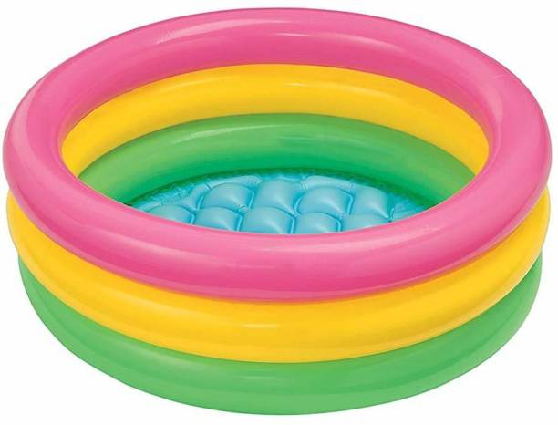 vworld Amazing Inflatable Kids And Baby 2 Feet Swimming Water Pool, Kiddie Pool Bath Tub for Kids (Multicolor) (2FEET)