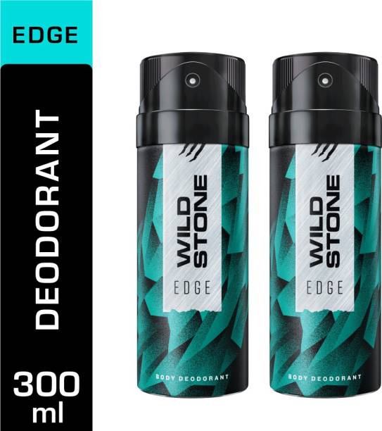 Wild Stone Edge Deodorant Combo for Men - 300ml (Pack of 2, 150ml each) Body Spray  -  For Men