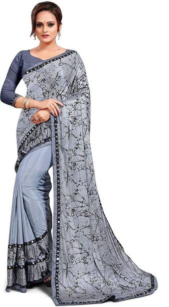 Self Design Bollywood Lycra Blend, Cotton Silk Saree Price in India