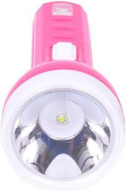 AKR Rechargeable Torch Daily Use Torch (Pink : Rechargeable) Torch