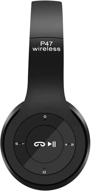 Top Headset I Pad cheap price 5stars Flipkart in India 48 Wanzhow P47 Wireless Sports Headphones with Mic, Stereo Fm,Memory Card Bluetooth Headset