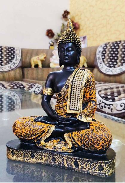 Craft Junction Lord Buddha Statue Sculpture Home Decor Living Room Idol & Figurine Gift Decorative Showpiece  -  25 cm