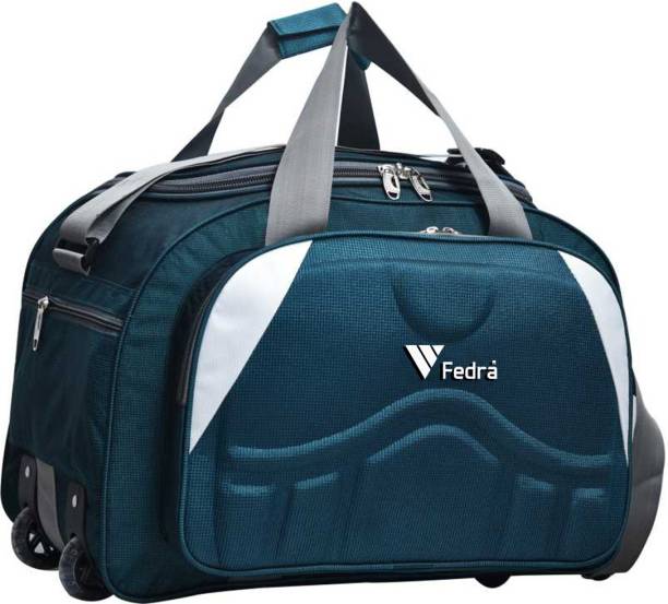 FEDRA (Expandable) Waterproof Polyester Lightweight Travel Duffel Bag for men and women Duffel With Wheels (Strolley)