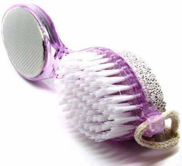 WHITEIBIS 4 in 1 Foot Care Callus Brush Grinding Feet Stone Scrubber Pedicure Exfoliate Remover Two Sides Cleaning Dust Dead Skin