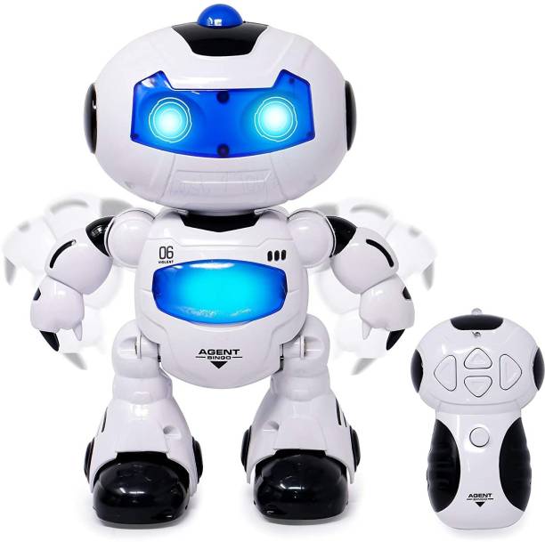 KIDDILY Remote Control Full Function Musical and Dancing Robot with 3D Lights Multicolor