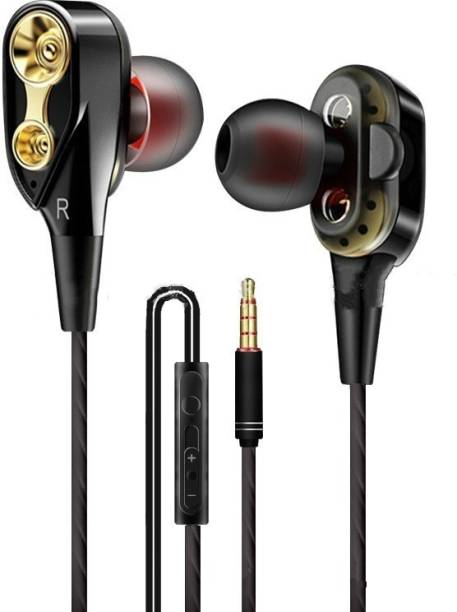MI-STS 4D Dual Driver Double Moving Coil Speaker in-Earphone Wired Headset