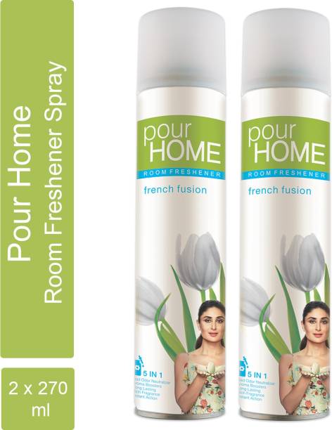 POUR HOME Room Freshener French Fusion 270 Ml (Pack of 2) Spray