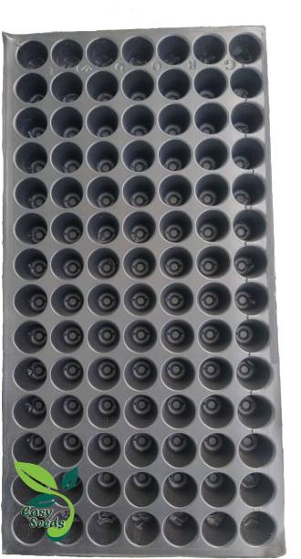 EasySeeds 50 Seedling Tray of 100 Holes Plant Container Set