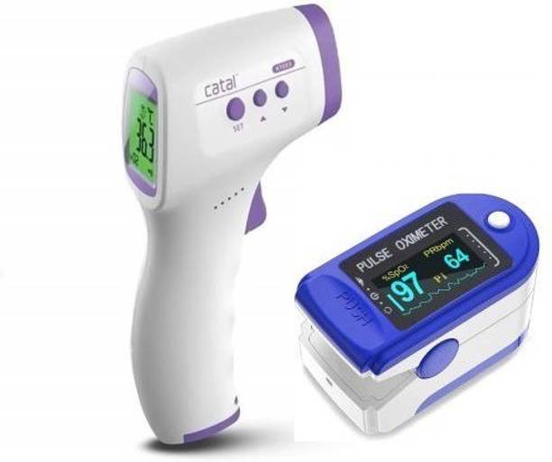 MCP Healthcare MCP Digital Infrared Non-Contact Forehead Thermometer & Pulse Oximeter (Combo Pack) Health Care Appliance Combo