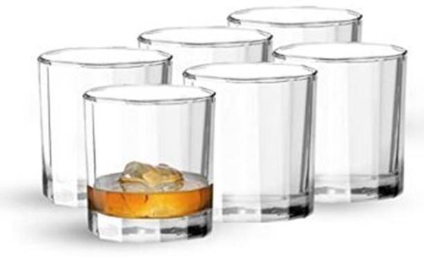 Ocean (Pack of 6) Pyramid Rock Glass, 260 ml, Glass Set Water/Juice Glass