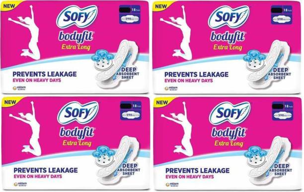 SOFY Bodyfit XL 18=18=18=18 Sanitary Pads Sanitary Pad Sanitary Pad