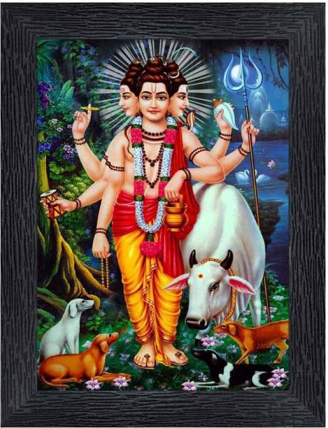 Poster N Frames Lord Dattatreya Religious Frame