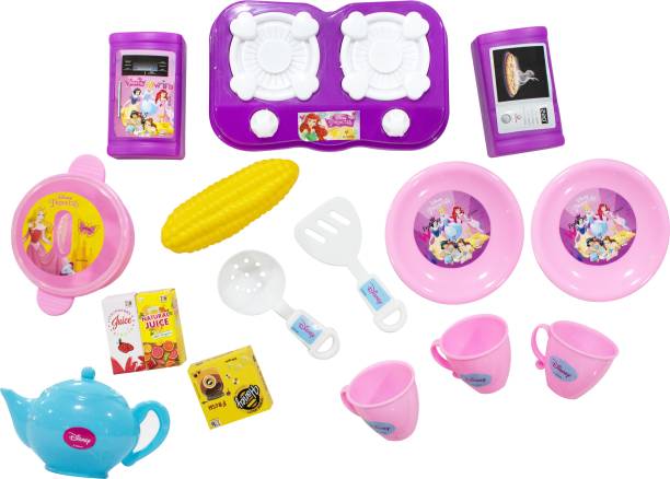 DISNEY Princess Role Play Kitchen Set 16 pieces for Kids