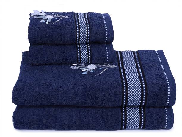 RANGOLI Cotton 370 GSM Bath Towel Set