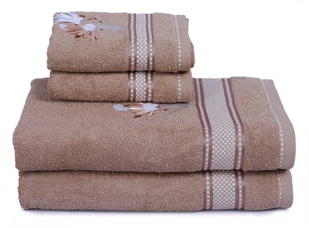 RANGOLI Cotton 370 GSM Bath Towel Set