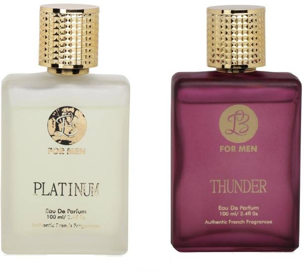 Lyla Blanc PLATINUM THUNDER Perfume Spray for Men- (Set of 2) (100ml each) Eau de Parfum  -  100 ml