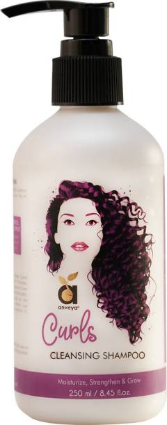 Anveya Curls Cleansing Shampoo for Curly Hair, 250ml
