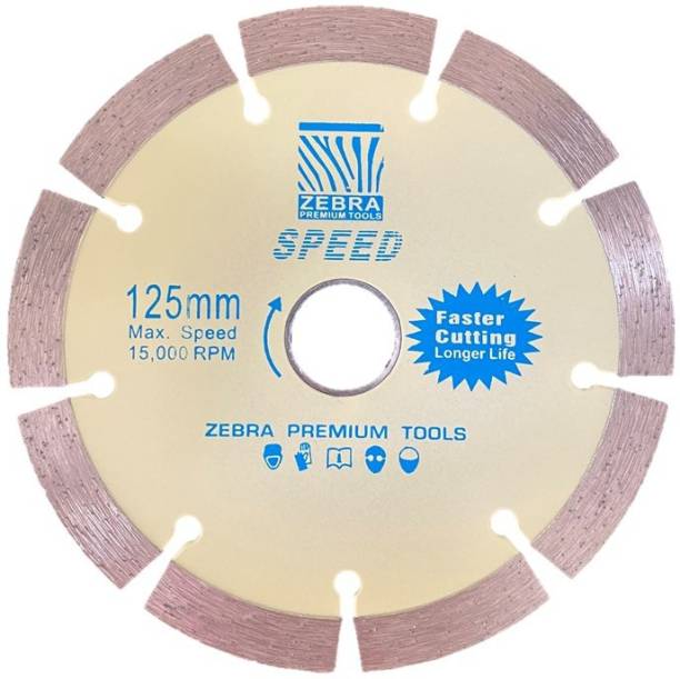 Zebra Premium Tools Z-M02 5''/125MM Diamond Cutting Wheel 5 inch Marble Granite Tiles Concrete Wall Cutting Wheel Blade Metal Cutter