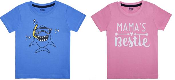 Furby Baby Boys & Baby Girls Printed Pure Cotton T Shir...