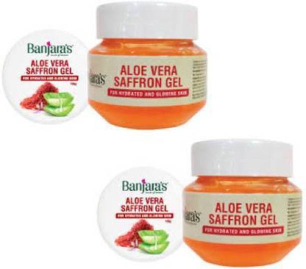 Banjaras Banjra's Aloe Vera Saffron Gel (Pack of 2) (100 g)