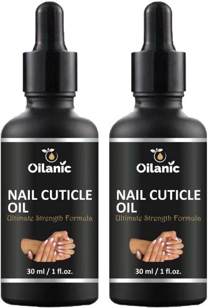Oilanic 100% Pure & Natural Nail & Cutical Oil - To Soften Cuticles and Revitalize Nails Combo Pack of 2 bottles of 30 ml(60 ml) Pink