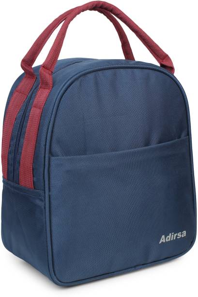 ADIRSA LB3013 Navy Blue Insulated Lunch Bag / Tiffin Bag for Men, Women, Kids, School, Picnic,Work Carry Bag for Lunch Box Waterproof Lunch Bag